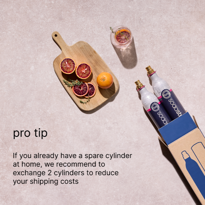 60L Cylinder - Exchange Design tests sodastream