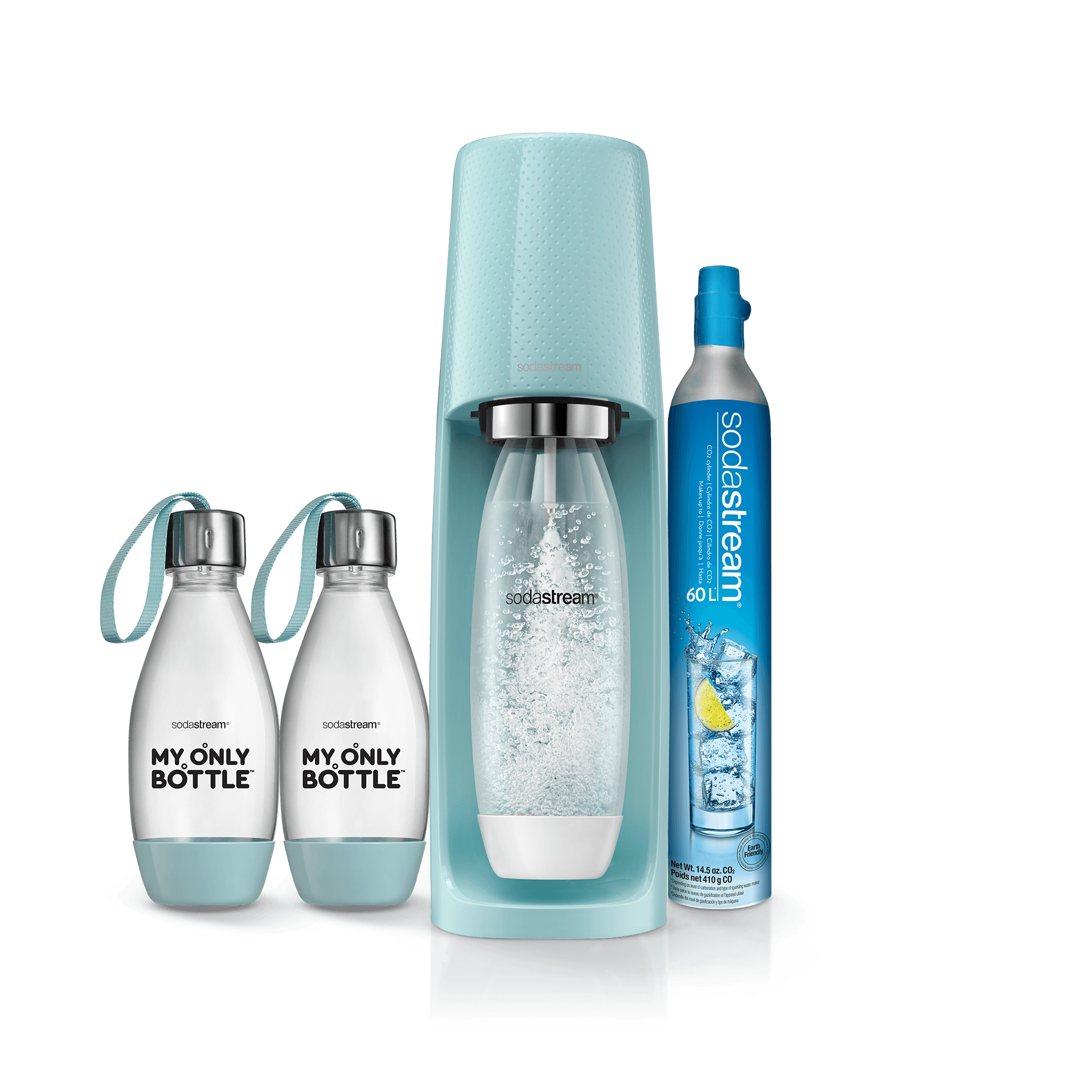 Fizzi Sparkling Water Maker with 2 My Only Bottles sodastream