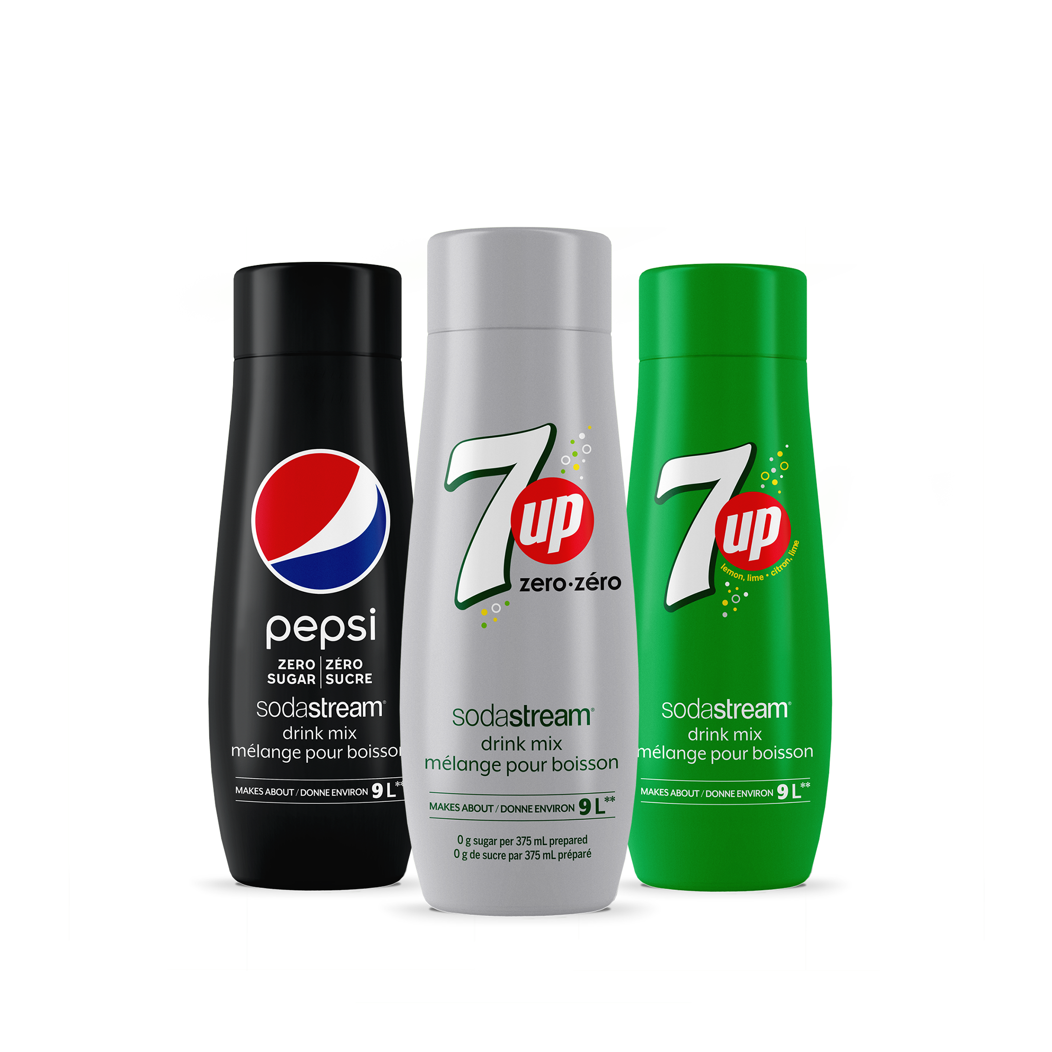7-Up Zero Variety Flavours 3-Pack sodastream