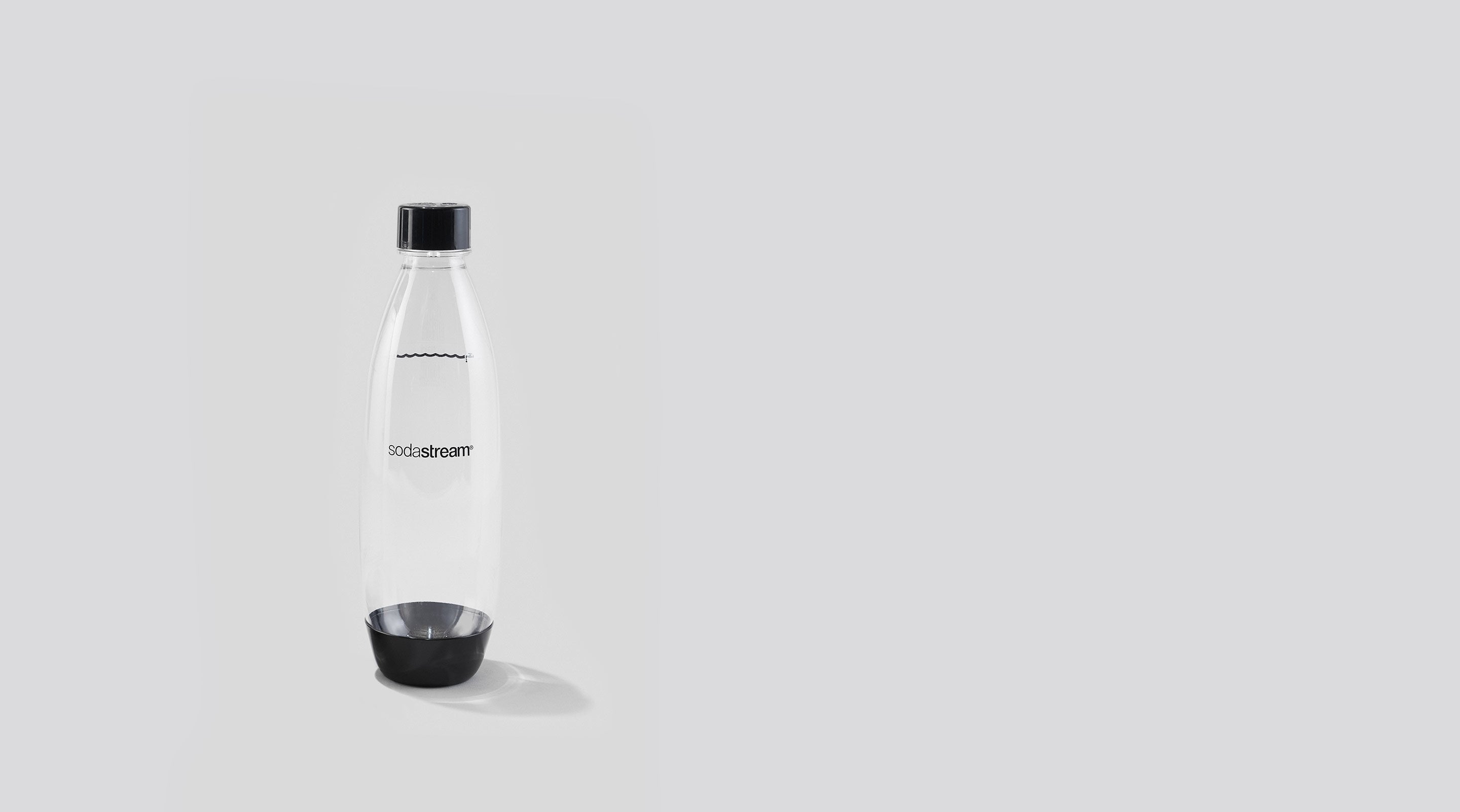 1 L Black Slim Bottle sodastream